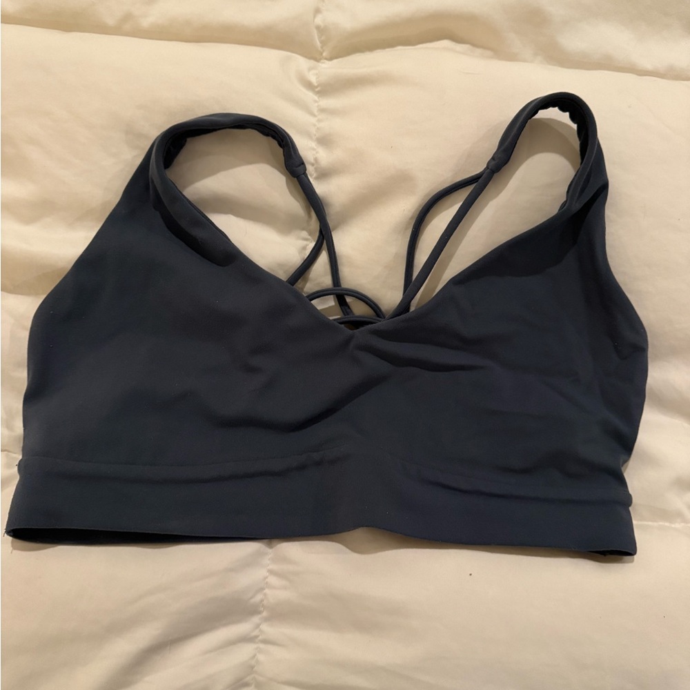 Women's Athleta Strappy Back Sports Bra - Blue/Green